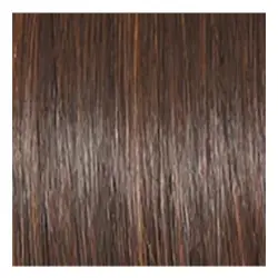 A close up of a brown hair with brown streaks.