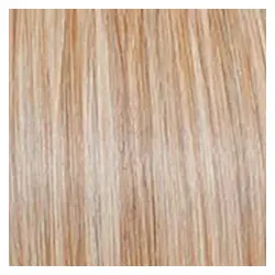 A close up image of a light blonde hair.