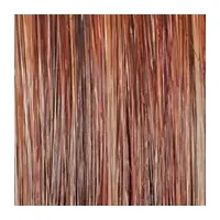 A close up of a red hair with brown streaks.