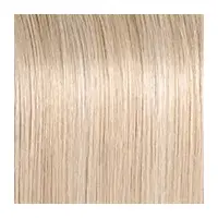 A close up of a blonde hair extension.
